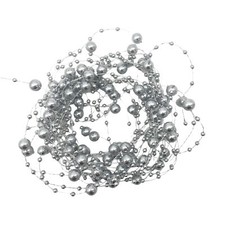 Perlen Girlanden silber