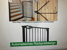 treppengitter ohne bohren 755-85cm schwarz nur kurz gebraucht