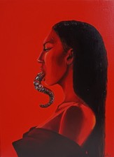 "Carmine" Original Ölgemälde