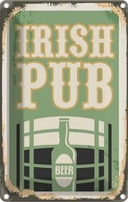 Blechschild 18x12 cm Irish pub