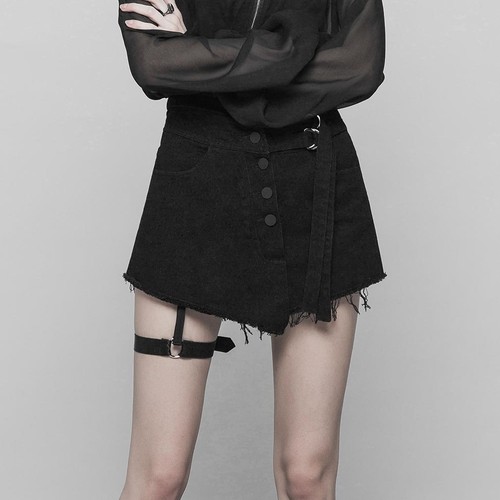 Punk rave denim - denim, shorts