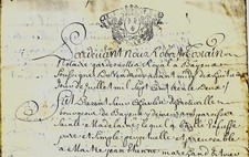 1732 Bayeux Notariatsakt von