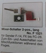 Mixer Schalter lang F1521 Robbe Futaba F14 FX-FC28