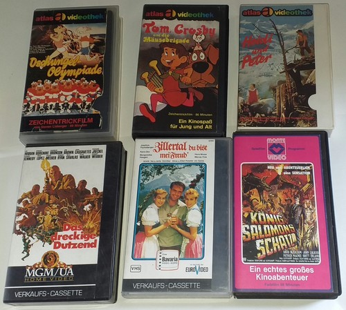 Vhs glasbox auflagen - vhs,