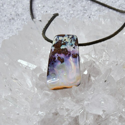 Boulder opal anhänger - boulder,