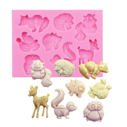 Silikonform wald tiere kinder - wald,