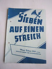 Programmheft Konzert/Gastspieldirektion"Sieben auf einen Streich" Februar 1960