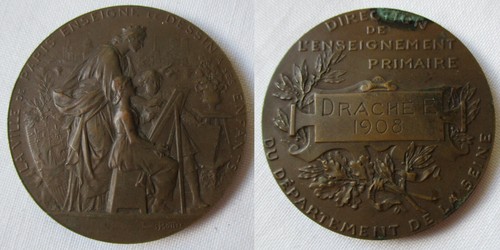 Medaille bronze louis bottee - bronze,