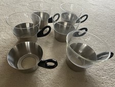 Teegläser Tischlein 18/8 WMF Teeglas Set Edelstahl vintage 