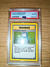 1999 POKEMON SPIEL COMPUTERSUCHE 1. EDITION PSA 8 NEAR MINT - NEUWERTIG 