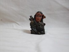 Indianer Büste Squaw mit Bär / Sammlungsauflösung