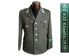 DDR NVA Grenztruppen Feldwebel Uniform Jacke k48-1 (mit 2 Abzeichen) East german