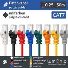 0,25-50m CAT7 Patchkabel Netzwerkkabel RJ45 Ethernet DSL LAN S/FTP CAT.7