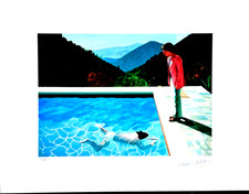 David Hockney - Pool with two