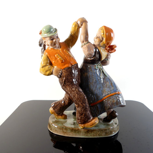 Art deco keramik figur - art,