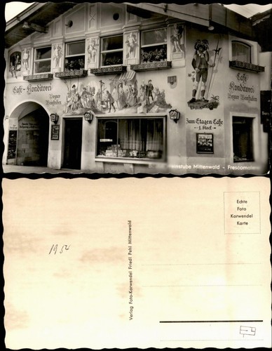 Ansichtskarte mittenwald - ansichtskarte,
