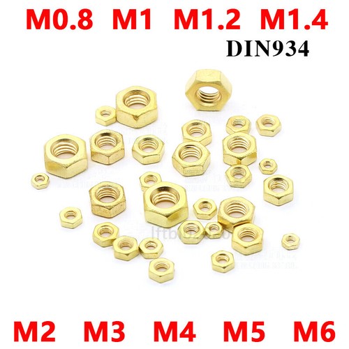 Sechskantmuttern m1 2 - sechskantmuttern,m0.8,