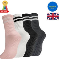 4 Paar Pilates Grip Socken