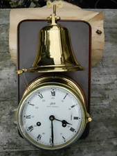 SCHATZ Glasenuhr, Schiffsuhr, Messing, voll funktionstüchtig, sehr gut erhalten!