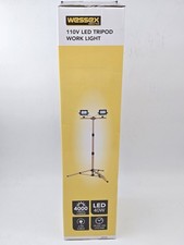 Wessex 110V LED Stativ Arbeitsleuchte 40W | 4000 Lumen | Baustellenbeleuchtung | IP65 Cool