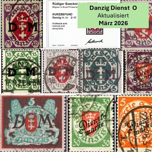 Danzig dienstmarken - danzig,