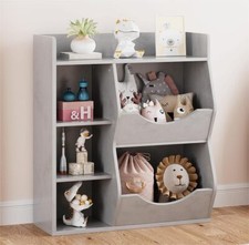 Kinderregal mit Aufbewahrungsboxen Bücherregal Spielzeugkiste Regal Kinderzimmer