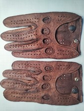 Peccary Auto Fahrer Handschuhe Größe 10,5-11 Herren Leder Luxus D6