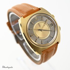 Omega Seamaster Memomatic 166.072 vergoldet Cal 980 mechanischer Wecker 1970