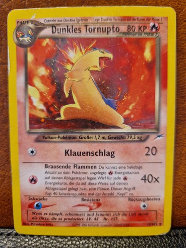Pokemon karte dunkles tornupto - pokemon,