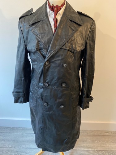 Vintage herren schwarz leder - vintage,