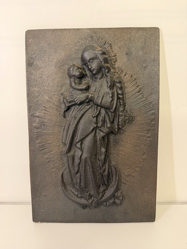 Antik wandrelief madonna - madonna, mit