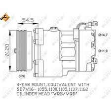 Klimakompressor NRF 32033