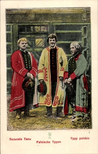 Polnische volkstypen - ak,