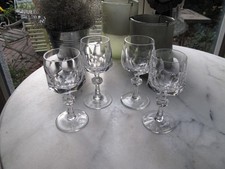 4 Nachtmann Bleikristall Weingläser " Alexandra"