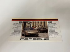 Porsche 928 928 S 924 924 Turbo 911 SC 911 Turbo Prospekt 70er 80er