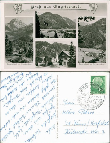 Ansichtskarte bayrischzell - ansichtskarte, 4
