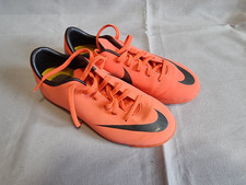 Nike Mercurial Fussballschuhe Kinder Orange Synthetik Schnürung Gr. 33,5 - gebr.
