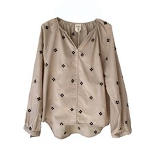 Tunika Bluse Damen Braun Neu