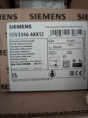 Siemens 5sv3346 6kk12 63a - siemens, 5sv3346-6kk12
