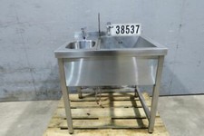 Ascobloc Edelstahl Spüle Spültisch Doppelspüle Waschbecken Handwaschbecken 38537