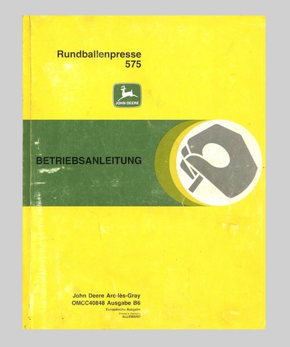 John deere rundballenpresse - deere,