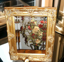 Spiegel Barock Wandspiegel gold Rahmen Antik Stil Badspiegel 54 cm Deko Holz Neu