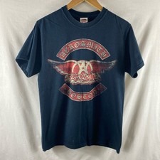 Aerosmith Boston Band T-Shirt 2008 Schwarz M Größe Medium Rundhals Kurzarm