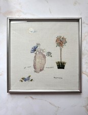Vintage gerahmte Stickerei