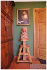 Atelier Bock Tisch  Postament Sockel Säule Eiche Bildhauer