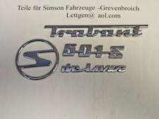 4xTrabant  Emblem chrom