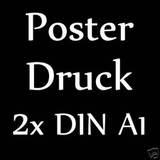 Posterdruck Plakatdruck Bilderdruck  200g/m² 2x DIN A1