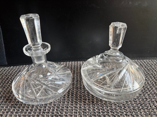 Kristallglas flakon und dose - kristallglas,,