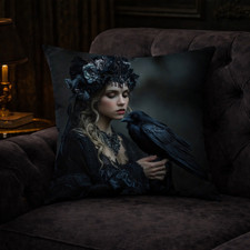 Dark dekokissen rabe gothic - dark,