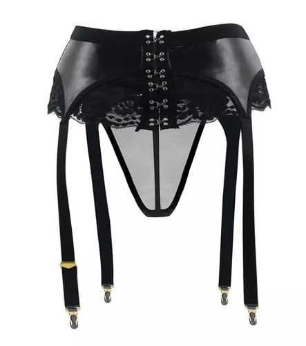 Sexy schwarz gothic kunstleder - gothic,